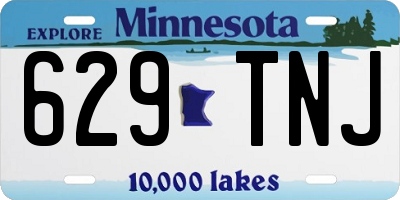 MN license plate 629TNJ