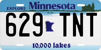 MN license plate 629TNT