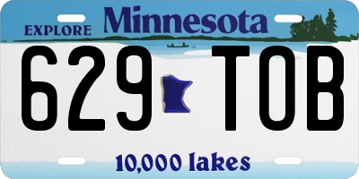 MN license plate 629TOB