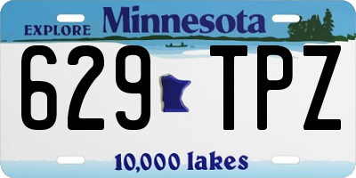 MN license plate 629TPZ