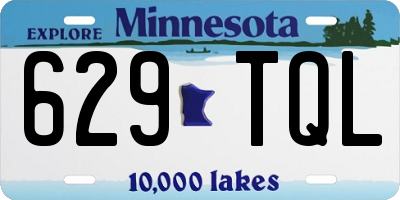 MN license plate 629TQL