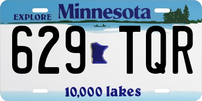 MN license plate 629TQR