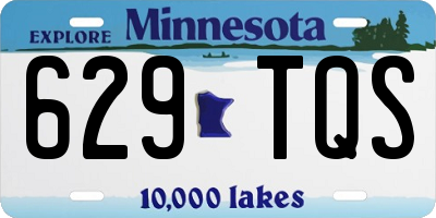 MN license plate 629TQS