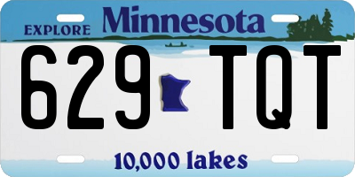 MN license plate 629TQT