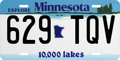 MN license plate 629TQV
