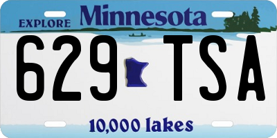 MN license plate 629TSA