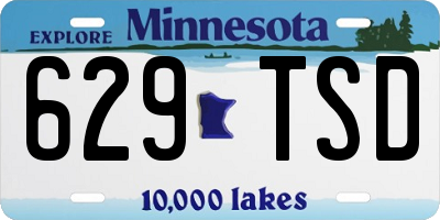 MN license plate 629TSD