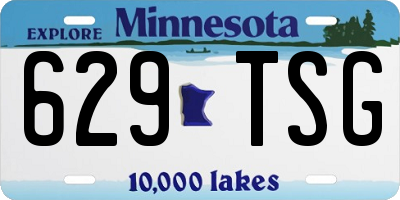 MN license plate 629TSG