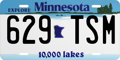MN license plate 629TSM