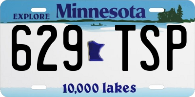 MN license plate 629TSP