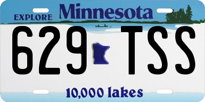 MN license plate 629TSS