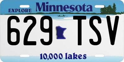 MN license plate 629TSV