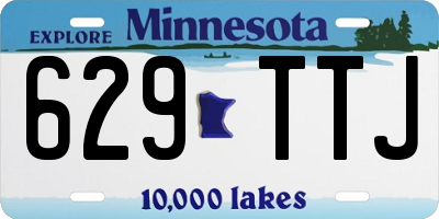 MN license plate 629TTJ