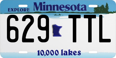 MN license plate 629TTL