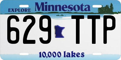 MN license plate 629TTP