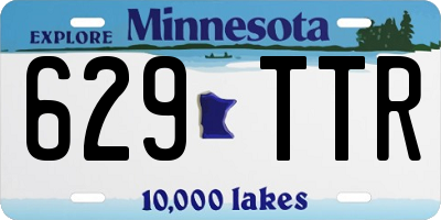 MN license plate 629TTR