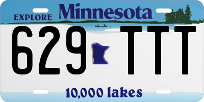 MN license plate 629TTT
