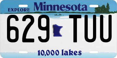 MN license plate 629TUU