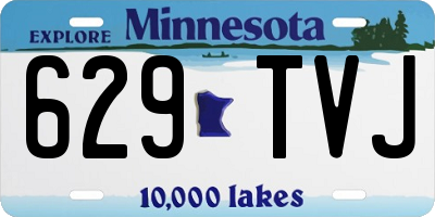 MN license plate 629TVJ