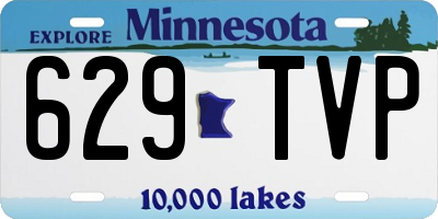 MN license plate 629TVP
