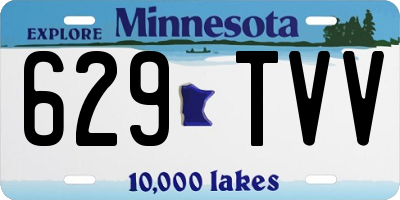 MN license plate 629TVV