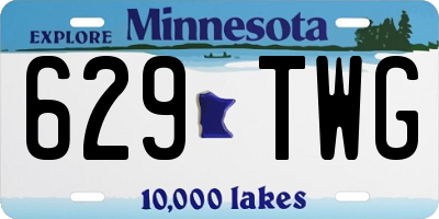 MN license plate 629TWG
