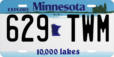 MN license plate 629TWM