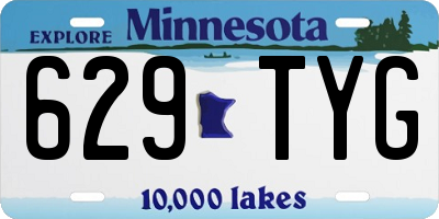 MN license plate 629TYG
