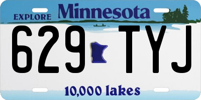 MN license plate 629TYJ