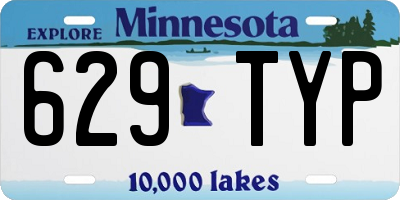 MN license plate 629TYP