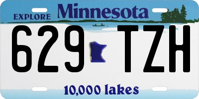 MN license plate 629TZH