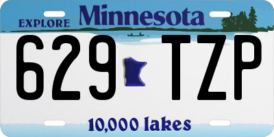 MN license plate 629TZP