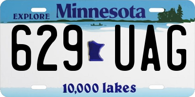 MN license plate 629UAG