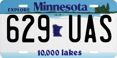 MN license plate 629UAS
