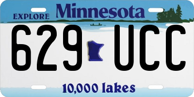 MN license plate 629UCC