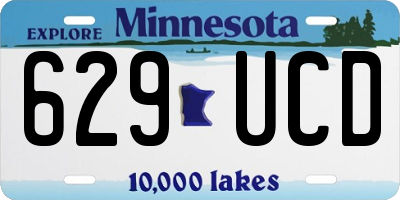MN license plate 629UCD
