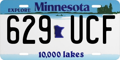 MN license plate 629UCF