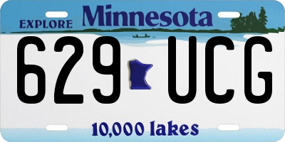 MN license plate 629UCG