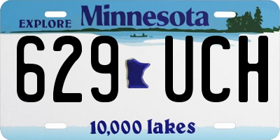MN license plate 629UCH