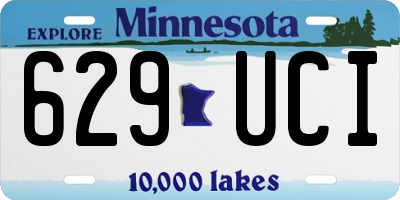 MN license plate 629UCI