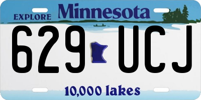 MN license plate 629UCJ