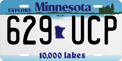 MN license plate 629UCP