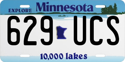 MN license plate 629UCS