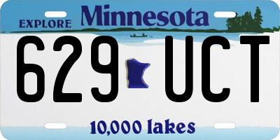 MN license plate 629UCT