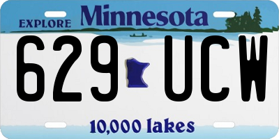 MN license plate 629UCW