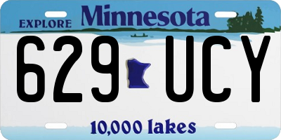 MN license plate 629UCY