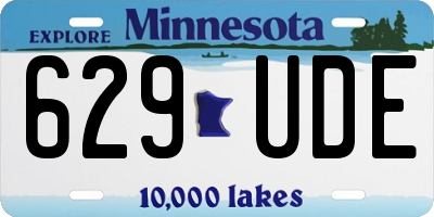 MN license plate 629UDE