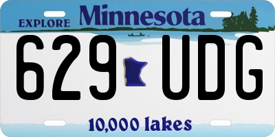 MN license plate 629UDG