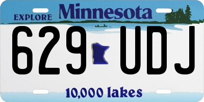 MN license plate 629UDJ