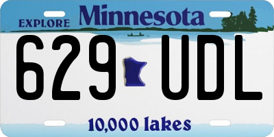 MN license plate 629UDL